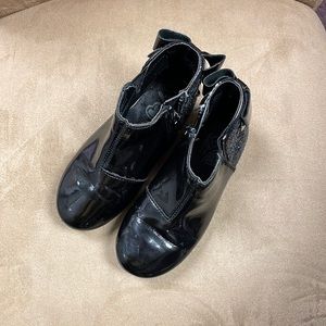 Children’s Place Black Patent Ankle Boots Size 9